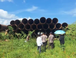 Kawal Proses Hukum, Polres Kukar Pastikan Sita Eksekusi di Proyek Jembatan Sebulu Berjalan Kondusif