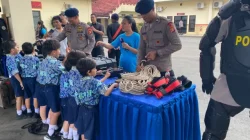 Tanamkan Edukasi Sejak Dini, Satbrimob Polda Kaltim Terima Kunjungan Siswa TK Yayasan Bethel Berkat Balikpapan