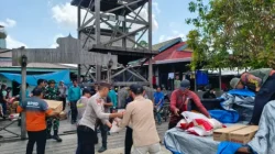 Kawal Penyaluran Bantuan Korban Kebakaran Desa Liang, Polsek Kota Bangun Pastikan Distribusi Logistik Aman dan Tepat Sasaran