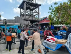 Kawal Penyaluran Bantuan Korban Kebakaran Desa Liang, Polsek Kota Bangun Pastikan Distribusi Logistik Aman dan Tepat Sasaran
