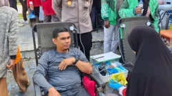 Wujud Kepedulian Polri, Polres Kukar Gelar Warung Berkah Hingga Pengobatan Gratis Bagi Ratusan Pekerja Jalanan