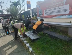 Wujudkan Lingkungan Mako yang Nyaman, Polsek Tenggarong Seberang Gelar Program “ASRI POLRI”