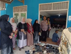 Pererat Silaturahmi Melalui Tradisi, Bhabinkamtibmas Polsek Loa Kulu Hadiri Ritual Sedekah Bumi di Desa Sumber Sari