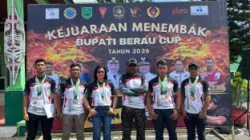 Satbrimob Polda Kaltim Borong 15 Medali di Bupati Berau Cup 2026, Tunjukkan Dominasi di Arena Tembak