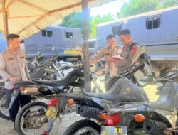 Pastikan Kesiapan Operasional, Bagian Logistik Polres Kukar Gelar Inpeksi Kendaraan Dinas