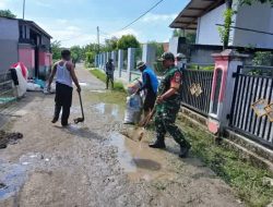 Agar Lingkungan Terhidar Dari Bau Sampah Beginilah Cara Babinsa Mengajak Masyarakat Menjaga Kebersihan Lingkungan