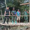 Program Presiden RI Dandim 0509/Kabupaten Bekasi Tinjau Tiga Lokasi Pembangunan Jembatan Gantung Perintis Garuda di Cibarusah