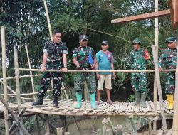 Program Presiden RI Dandim 0509/Kabupaten Bekasi Tinjau Tiga Lokasi Pembangunan Jembatan Gantung Perintis Garuda di Cibarusah