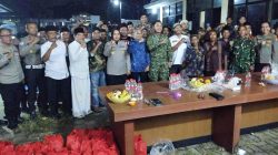 Mengusung Tema Jaga Bekasi On The Sport, Polres Metro Bekasi dan Kodim 0509 Perkuat Kamtibmas di Desa Hegar Manah