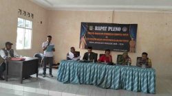 Babinsa Koramil 03/Cabang Bungin Kawal Rapat Pleno Penetapan BPD Desa Jaya Sakti