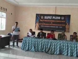 Babinsa Koramil 03/Cabang Bungin Kawal Rapat Pleno Penetapan BPD Desa Jaya Sakti