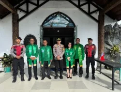 Pastikan Ibadah Umat Kristiani Berjalan Lancar, Pamapta III Pimpin Patroli dan Pengamanan Sejumlah Gereja Di Tenggarong