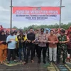 Dukung Pembangunan Infrastruktut, Polsek Samboja Resmikan Revitalisasi Jembatan Merah Putih Presisi Rt. 017 Kelurahan Kuala Samboja
