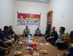Perkuat Sinergi Untuk Jaga Kamtibmas, Kapolsek Loa Kulu “Ngopi Bareng” Tokoh Masyarakat Dusun Merangan