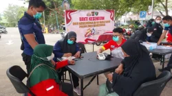 Berikan Pelayanan Kesehatan, Polres Kukar Gelar Bhakti Kesehatan Dalam Rangka Hari Bhayangkara Ke – 80