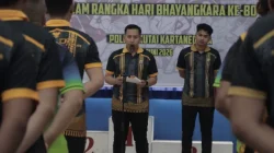 Pererat Silaturahmi Dan Kekompakkan, Polres Kukar Gelar Pembukaan Tenis Meja Untuk Meriahkan Hari Bhayangkara Ke-80
