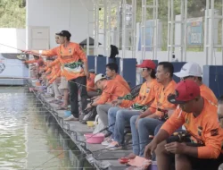 Meriahkan Hari Bhayangkara Ke-80, Polres Kukar Gelar Lomba Mancing Gratis Untuk Masyarakat