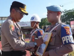 Polres Kukar Gelar Upacara PTDH, Kapolres Tegaskan Akan Menindak Tegas Setiap Pelanggaran Pidana Dan Kode Etik
