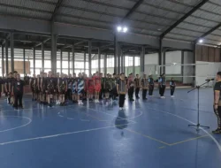 Wadahi Bakat Personelnya, Wakapolres Kukar Buka Turnamen Bola Voli Dalam Rangka Hari Bhayangkara Ke-80