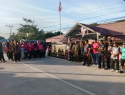 Sambut Hari Bhayangkara Ke-80, Polsek Muara Kaman Gelar Jalan Sehat dan Senam Zumba
