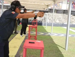 Semarak Hari Bhayangkara Ke-80, Kapolres Kukar Ikuti Kegiatan Lomba Menembak Kapolda Kaltim Cup 2026