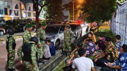 Koramil 08/Lemahabang Tertibkan Muda-Mudi Nongkrong Malam, Cegah Kejahatan Jalanan dan Tawuran Remaja