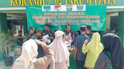 Minyak Goreng Murah Diserbu Warga, Koramil Tarumajaya Ringankan Beban Masyarakat