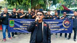 Ketua Umum Gibas Jaya Karawang Ucapkan Selamat kepada Kapolresta Karawang Kombes Pol Mario Prahatinto