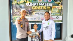 Kapolsek Kota Bangun Hadiri Kegiatan Sunatan Massal Gratis Dalam Rangka Tahun Baru Islam 1448 H di Desa Liang