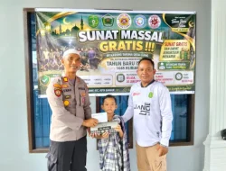 Kapolsek Kota Bangun Hadiri Kegiatan Sunatan Massal Gratis Dalam Rangka Tahun Baru Islam 1448 H di Desa Liang