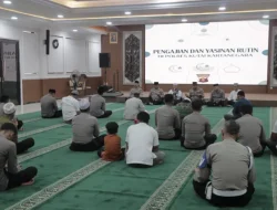 Polres Kukar Rutin Laksanakan Pengajian Rutin Bersama Sebagai Sarana Pembinaan Mental dan Spiritual Anggota
