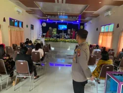Personel Polsek Loa Kulu Amankan Ibadah Gereja di Kecamatan Loa Kulu