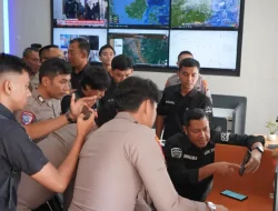 Kunjungan Tim Div TIK Polri ke Polres Kukar Dalam Rangka Survei dan Uji Komisi Layanan Polisi 110