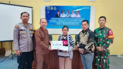 Bhabinkamtibmas Polsek Kota Bangun Kawal Pembagian Dana Desa Bulan Juni-Juli Tahun 2026
