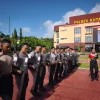 Perkuat Profesionalisme Personel , Sat Samapta Polres Kukar Gelar Latihan Peningkatan Kemampuan Dalmas Polri