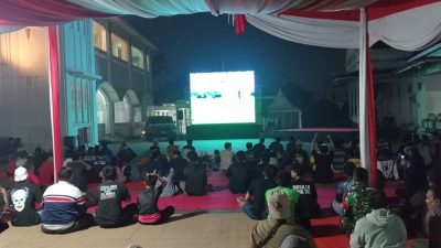 Gembira dan Penuh Kebersamaan! Ratusan Warga Nobar Piala Dunia 2026 Bersama Kodim 0509/Kabupaten Bekasi