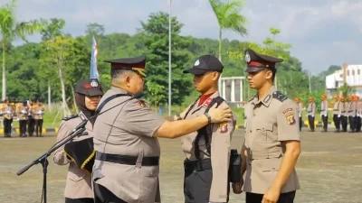 Kabag SDM Polres Kukar Hadiri Upacara Pembukaan Pendidikan Pembentukan Bintara Polri Berkemampuan SPKT Tahun 2026