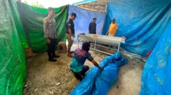 Polsek Kenohan Datangi TKP Orang Meninggal Dunia Karena Tenggelam di Perairan Teluk Orgading Sungai Belayan