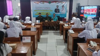TMMD Ke-129 Edukasi Pelajar Cibarusah soal Bahaya Narkoba, Babinsa: Berani Tolak dan Laporkan