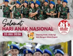 Hari Anak Nasional 2026, Keluarga Besar Denpom XIV/4 Makassar Ajak Masyarakat Lindungi dan Bangun Masa Depan Anak Bangsa