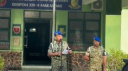 Denpom XIV/4 Makassar Sambut Perwira Baru Lewat Korp Raport, Dandenpom Tekankan Loyalitas dan Jiwa Korsa