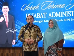 Kepala Kantor Pertanahan Kabupaten Tangerang Hadiri Serah Terima Jabatan Pejabat Administrator di Lingkungan Kanwil BPN Provinsi Banten