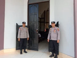 Ciptakan Rasa Aman dan Nyaman, Polsek Tenggarong Seberang Laksanakan Pengamanan Ibadah Minggu