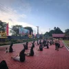 Tingkatkan Kesiapsiagaan Personel, Sat Samapta Polres Kukar Rutin Laksanakan Pembinaan Fisik