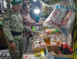 Pantau Stabilitas Pasar, Babinsa Cek Harga Sembako, Emas, dan Nilai Tukar Dolar