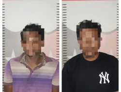 Polsek Muara Kaman Amankan Dua Orang Tersangka Kasus Pencurian Dengan Pemberatan di Desa Muara Kaman Ulu