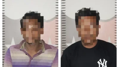 Polsek Muara Kaman Amankan Dua Orang Tersangka Kasus Pencurian Dengan Pemberatan di Desa Muara Kaman Ulu