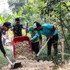 Akses Sulit Tak Halangi Satgas TMMD Ke-129 Bangun Jalan Lingkungan di Cibarusah