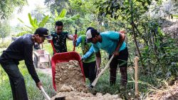 Akses Sulit Tak Halangi Satgas TMMD Ke-129 Bangun Jalan Lingkungan di Cibarusah