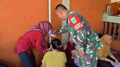 Koramil 01/Tambun Gelar Bhakti Kesehatan, Ajak Warga Terapkan Pola Hidup Sehat